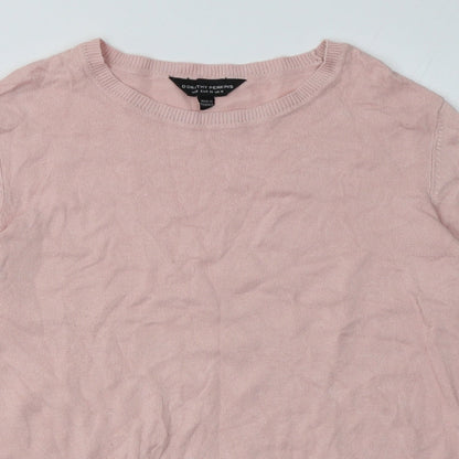 Dorothy Perkins Womens Pink  Viscose Pullover Sweatshirt Size 10  Pullover