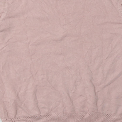 Dorothy Perkins Womens Pink  Viscose Pullover Sweatshirt Size 10  Pullover