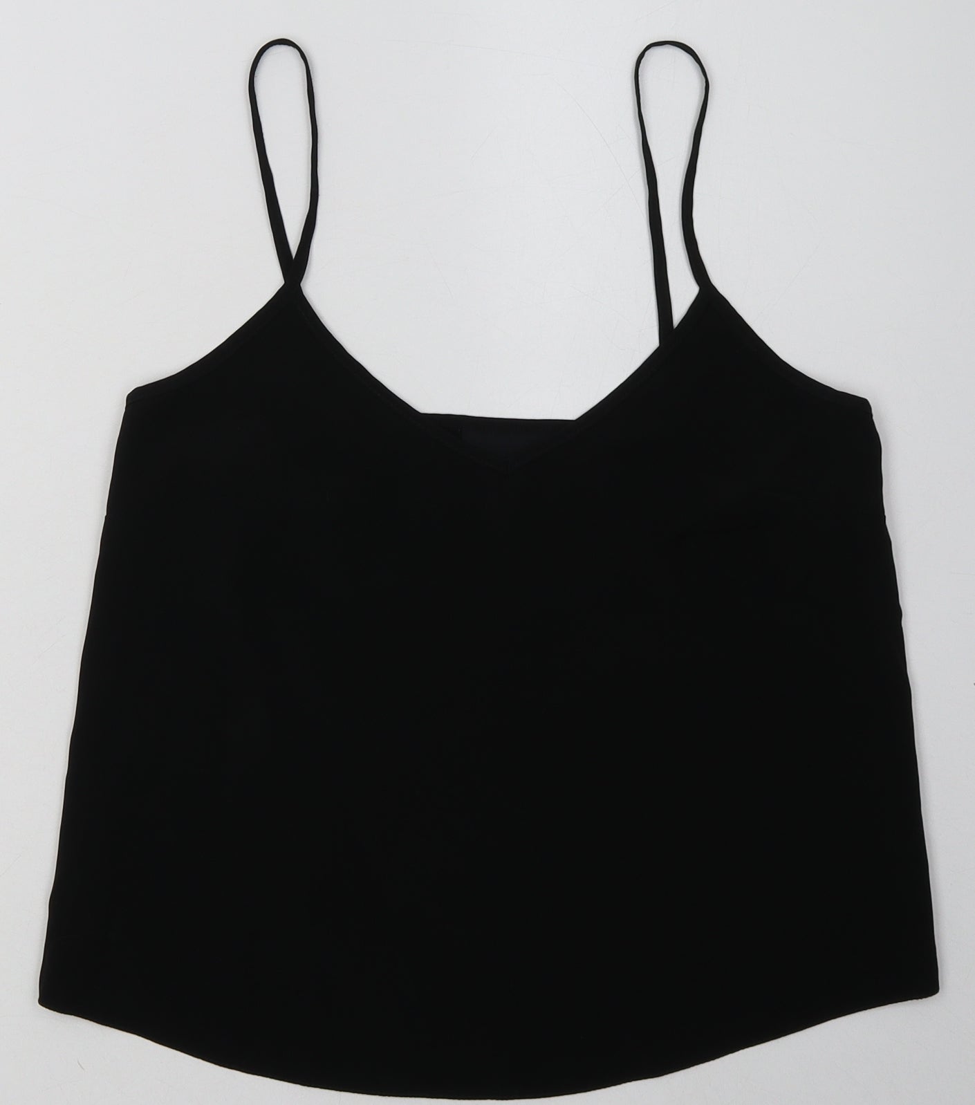 Womens UK Size 8 ASOS Black Cropped Tank