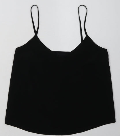 Womens UK Size 8 ASOS Black Cropped Tank