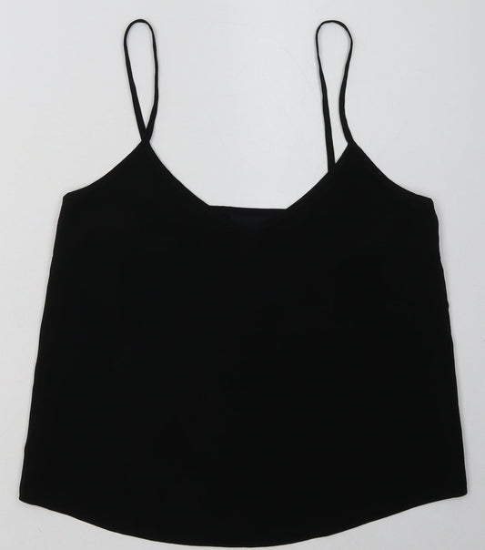 Womens UK Size 8 ASOS Black Cropped Tank