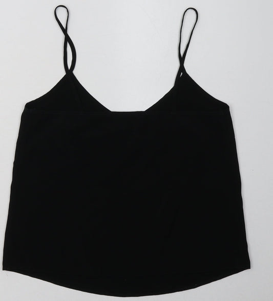 Womens UK Size 8 ASOS Black Cropped Tank
