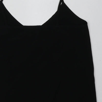 Womens UK Size 8 ASOS Black Cropped Tank