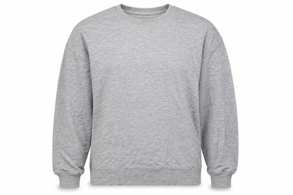 Front view of ASOS women’s grey cotton pullover sweatshirt, size UK 8, pullover