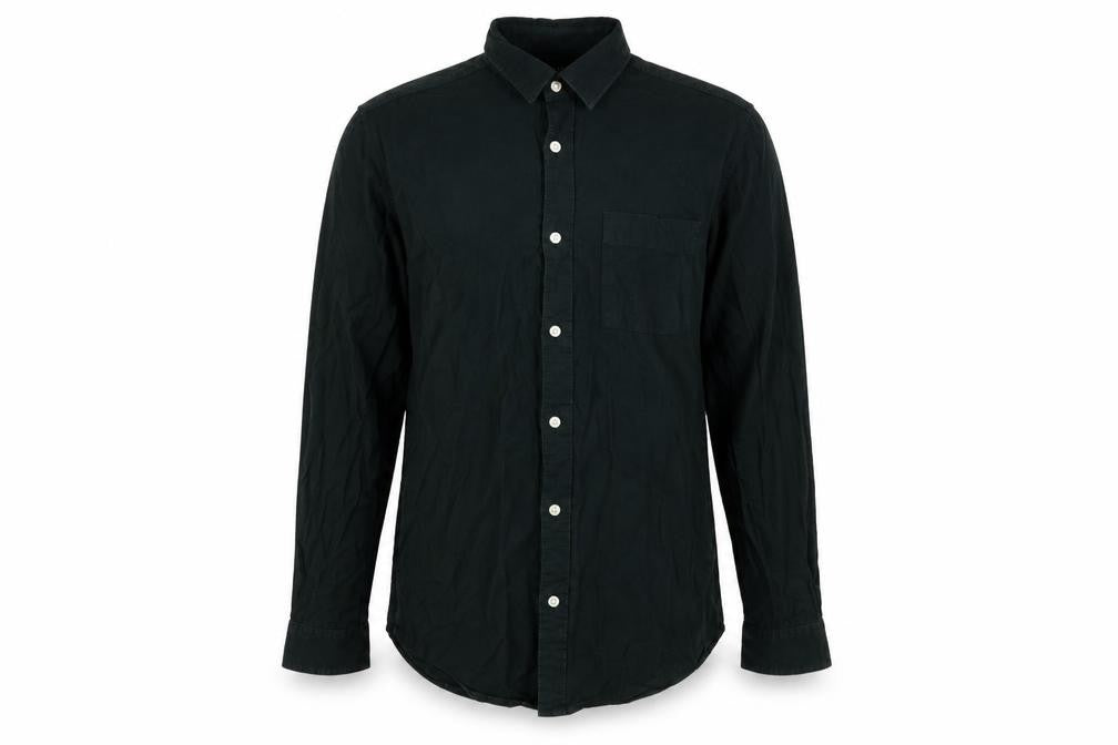 Mens UK Size M New Look Green  Button-Up Long Sleeve Casual Shirt