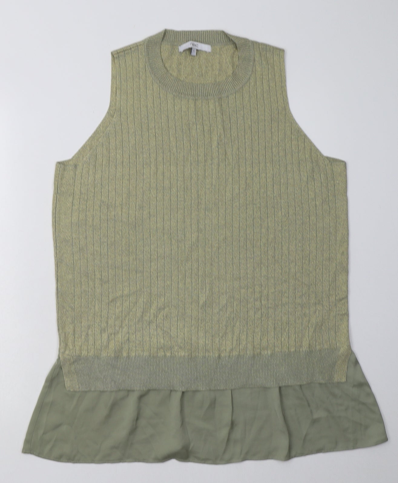 Womens UK Size L NEXT Gold Basic Tank