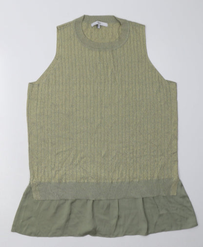Womens UK Size L NEXT Gold Basic Tank
