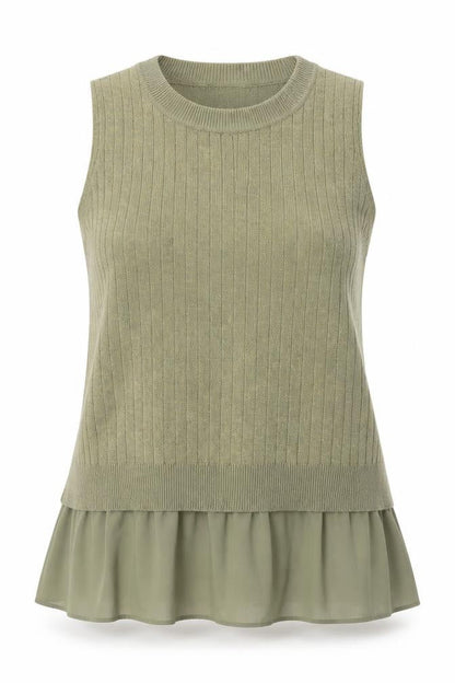 Womens UK Size L NEXT Gold Basic Tank