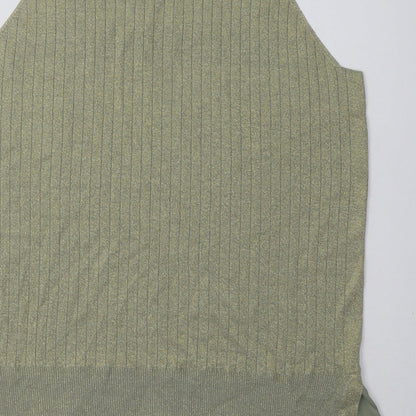 Womens UK Size L NEXT Gold Basic Tank