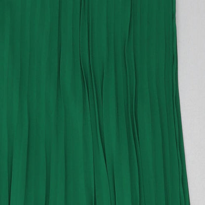 H&M Womens Green  Polyester A-Line  Size 4  V-Neck Pullover