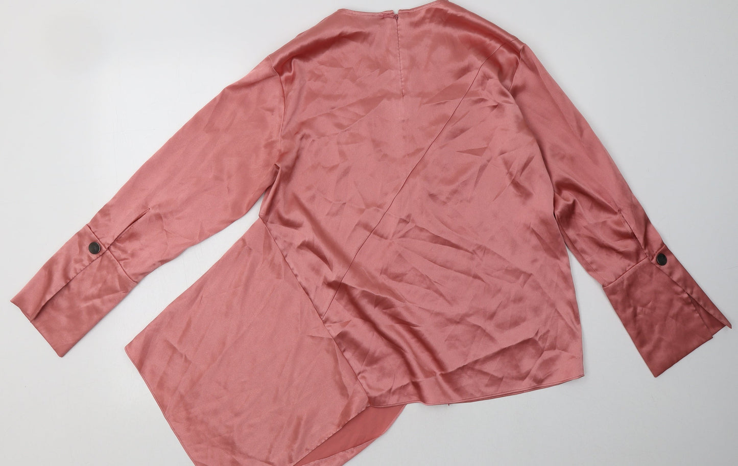 Womens UK Size 8 Topshop Pink Basic Blouse