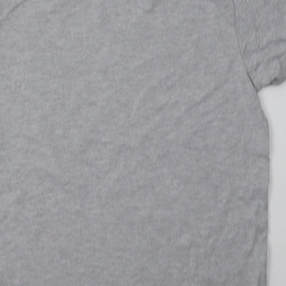 Primark Womens Grey  Coir Basic T-Shirt Size L Crew Neck - Fortnite