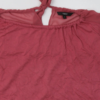 Womens UK Size 10 NEXT Pink Basic T-Shirt