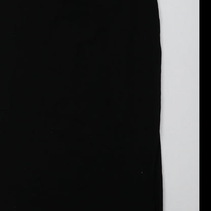 Zara Womens Black  Cotton Tank Dress  Size M  Crew Neck Pullover