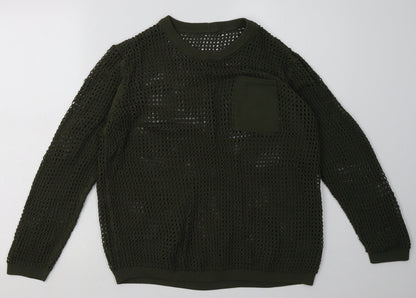 Womens UK Size M NEXT Green Pullover Sweatshirt