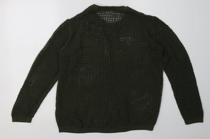 Womens UK Size M NEXT Green Pullover Sweatshirt