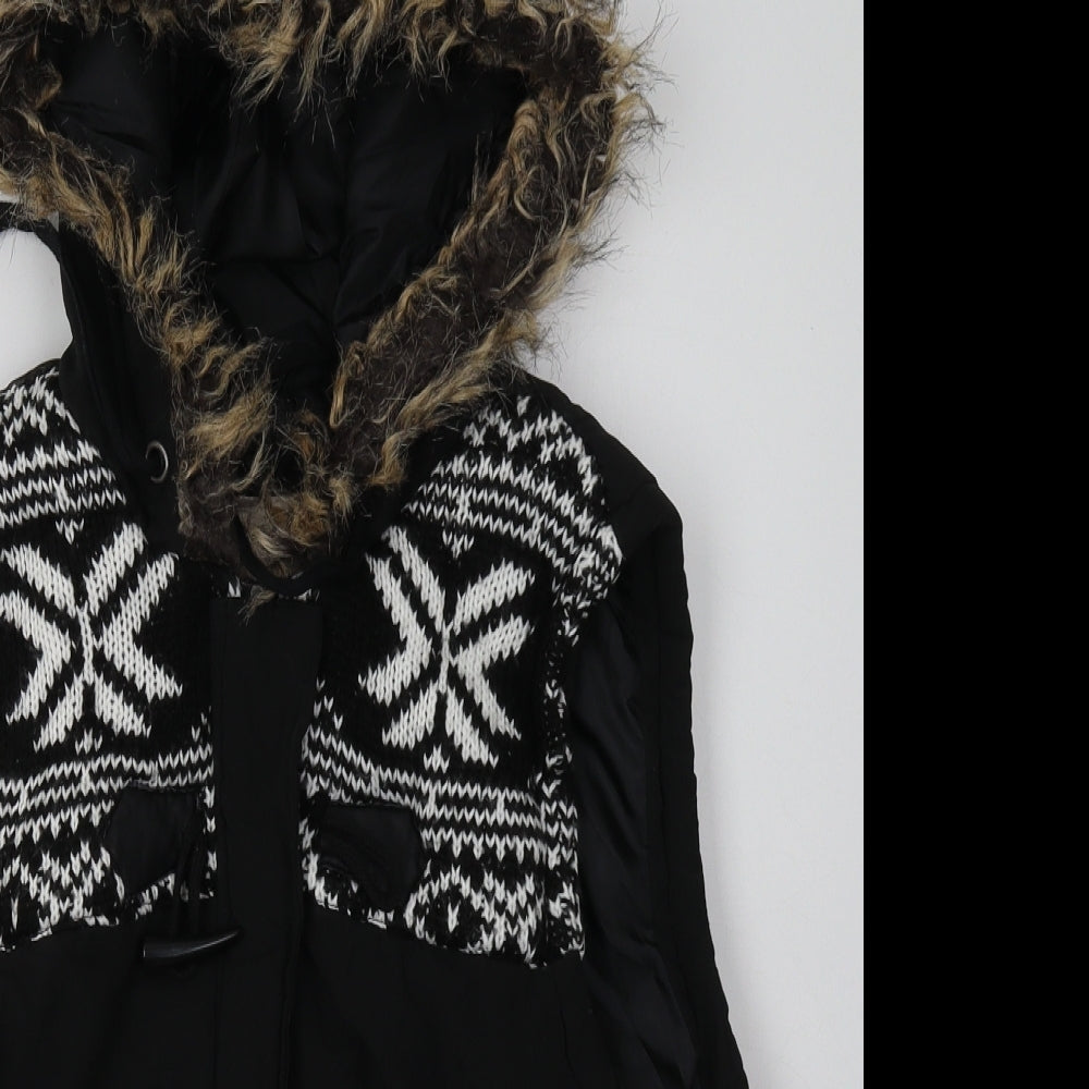 Primark Womens Black   Gilet Jacket Size 12  Zip