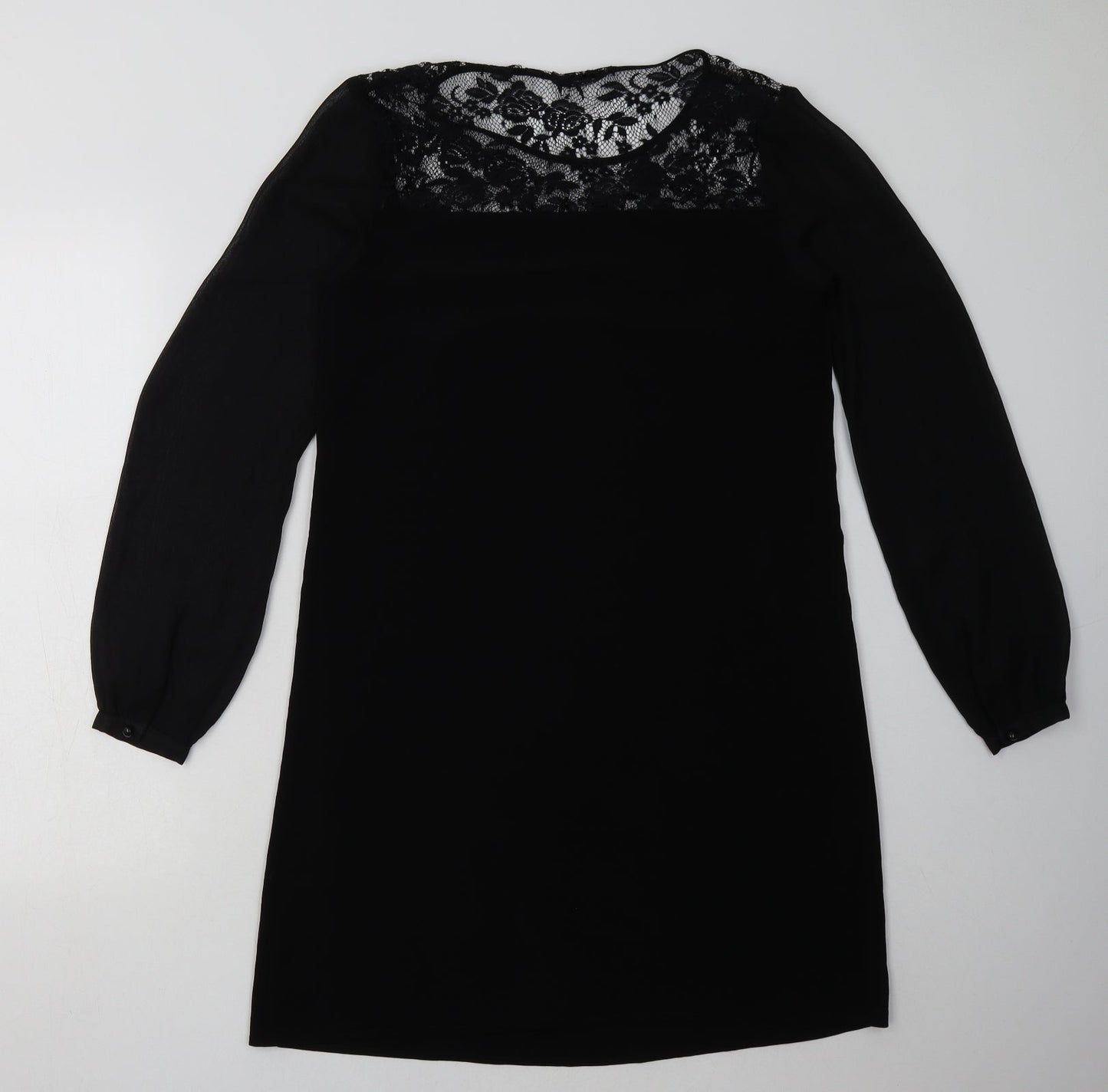 George Womens Black  Nylon A-Line  Size 10  Crew Neck Pullover