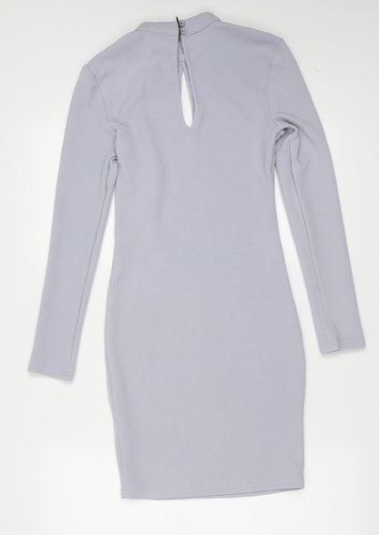 AX Paris Womens Blue  Polyester Mini  Size 8  Round Neck