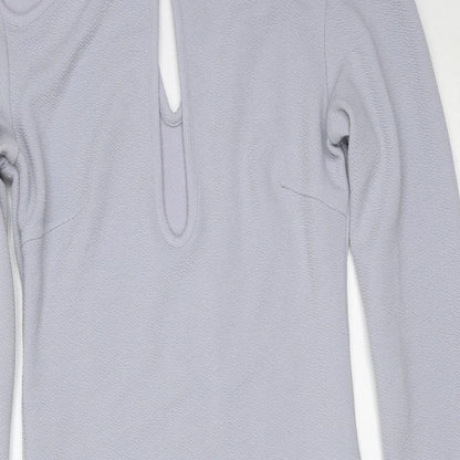 AX Paris Womens Blue  Polyester Mini  Size 8  Round Neck