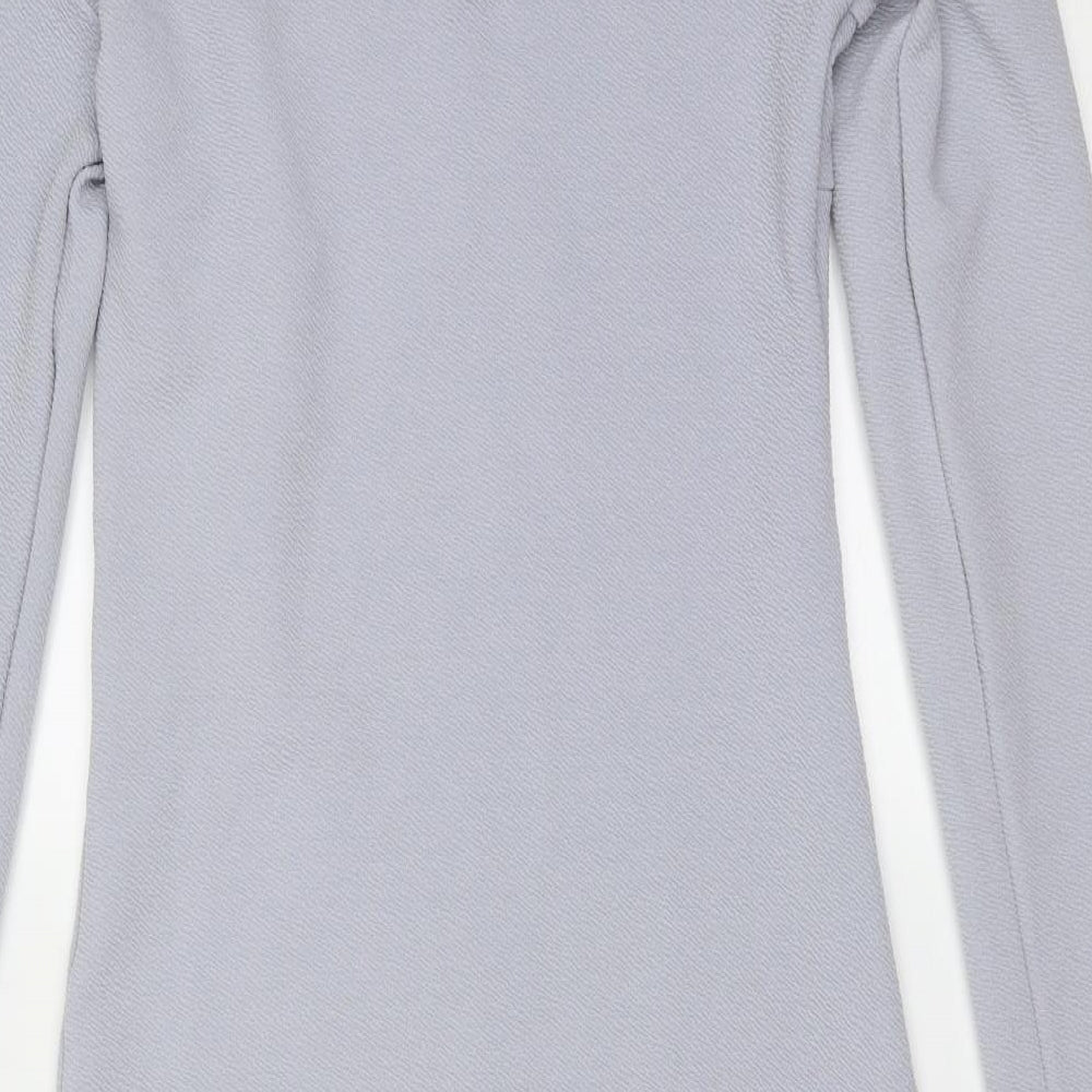 AX Paris Womens Blue  Polyester Mini  Size 8  Round Neck