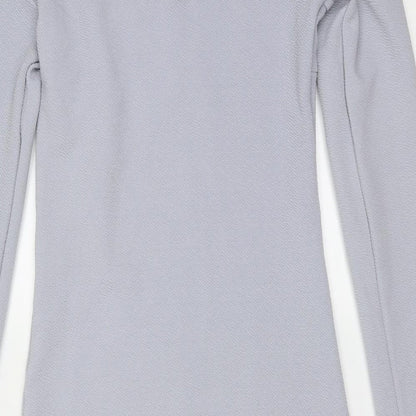 AX Paris Womens Blue  Polyester Mini  Size 8  Round Neck