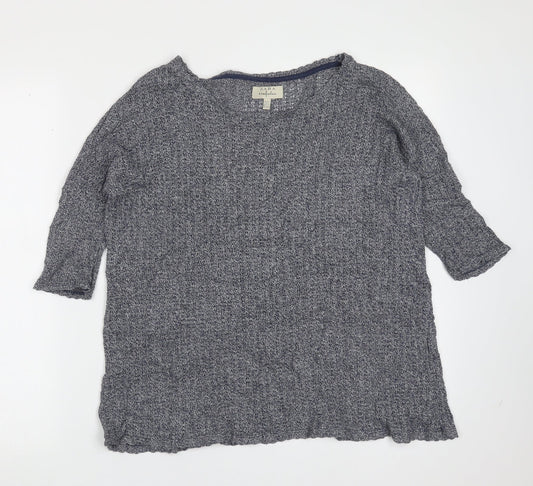 Womens UK Size S Zara Blue Pullover Jumper