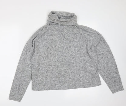 Primark Womens Grey Roll Neck  Polyester Pullover Jumper Size S