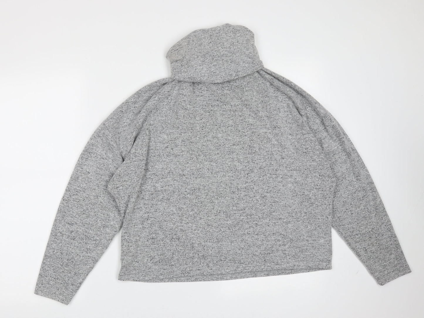 Primark Womens Grey Roll Neck  Polyester Pullover Jumper Size S