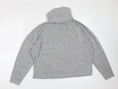 Primark Womens Grey Roll Neck  Polyester Pullover Jumper Size S