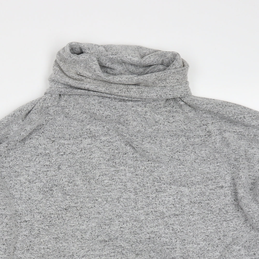 Primark Womens Grey Roll Neck  Polyester Pullover Jumper Size S