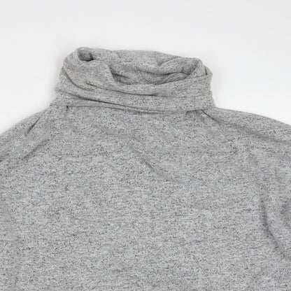 Primark Womens Grey Roll Neck  Polyester Pullover Jumper Size S