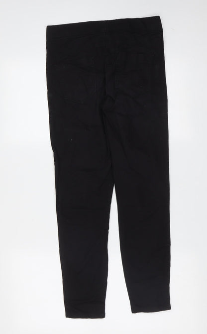 Primark Womens Black  Cotton Jegging Jeans Size 10 L26 in Extra-Slim