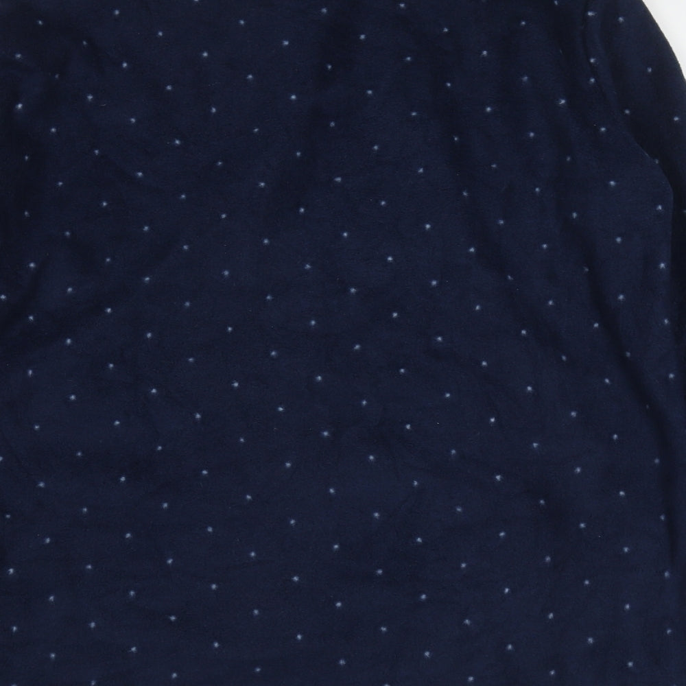 Brand and care label for tramas women’s blue solid polyester top pyjama top, size S, - polar bear
