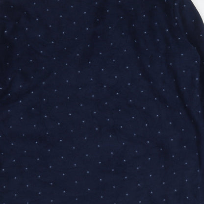 Brand and care label for tramas women’s blue solid polyester top pyjama top, size S, - polar bear