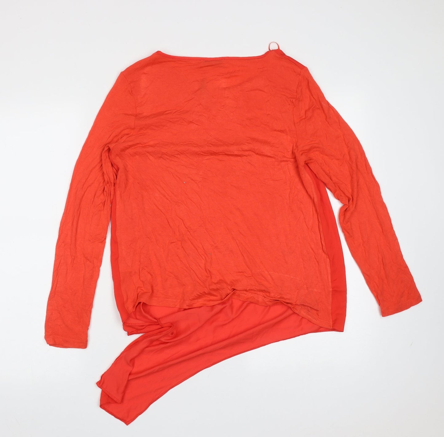 Womens UK Size 12 Gallery Red Basic Blouse