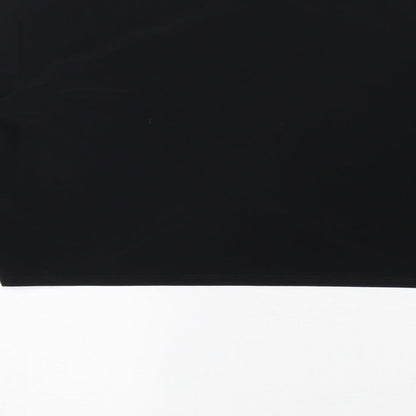 Debut Womens Black  Polyester Wrap Blouse Size M V-Neck