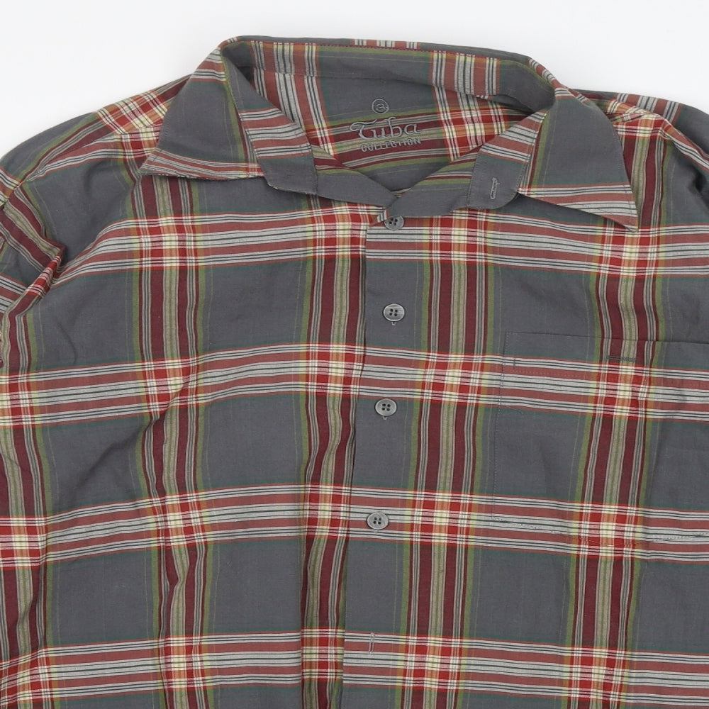 Mens UK Size S Cuba Collection Multicoloured  Button-Up Long Sleeve Casual Shirt
