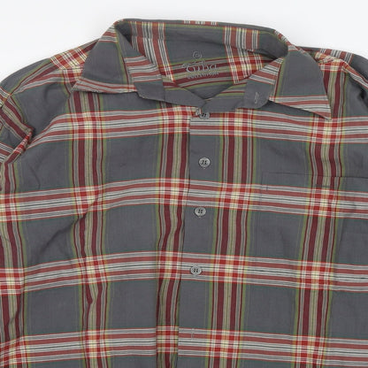 Mens UK Size S Cuba Collection Multicoloured  Button-Up Long Sleeve Casual Shirt
