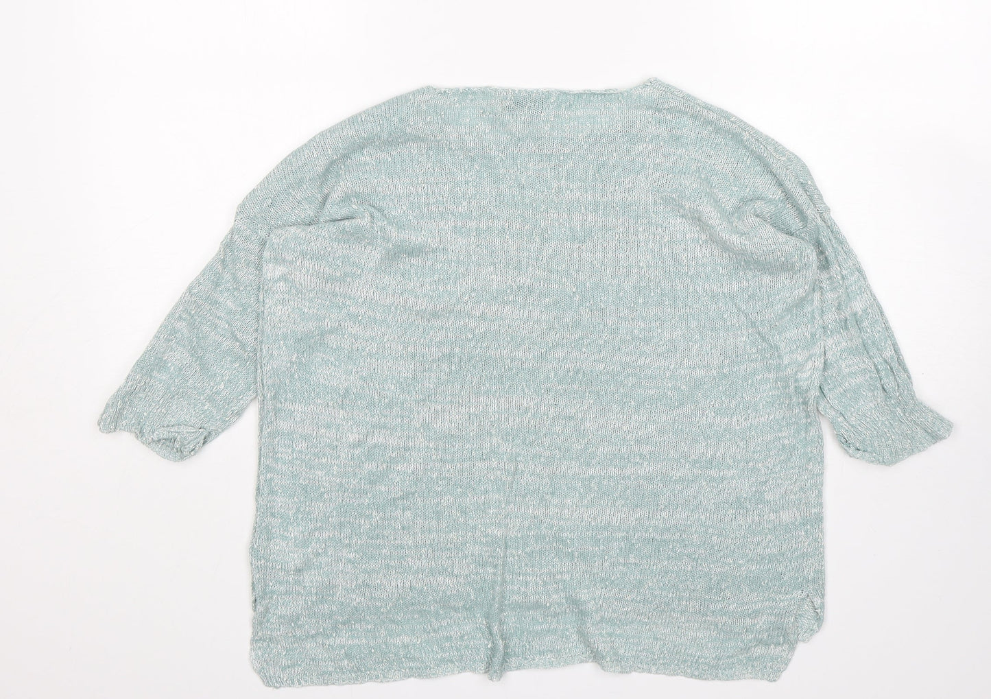 Womens UK Size 12 Papaya Green Pullover Jumper