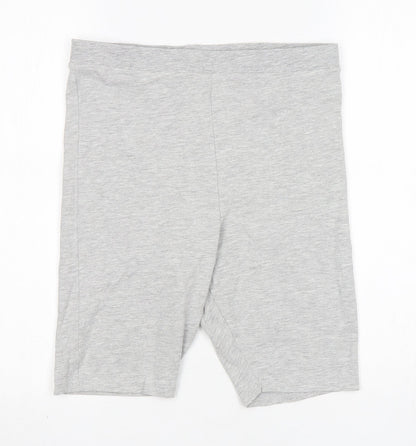 Preworn  Womens Grey  Cotton Biker Shorts Size M  Regular