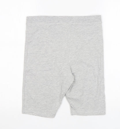 Preworn  Womens Grey  Cotton Biker Shorts Size M  Regular