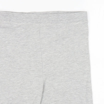 Preworn  Womens Grey  Cotton Biker Shorts Size M  Regular