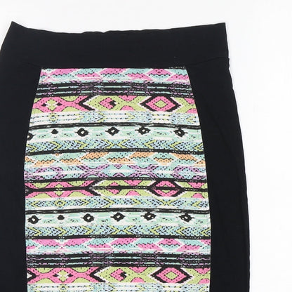Damned Delux Womens Multicoloured Argyle/Diamond Viscose Straight & Pencil Skirt Size 10