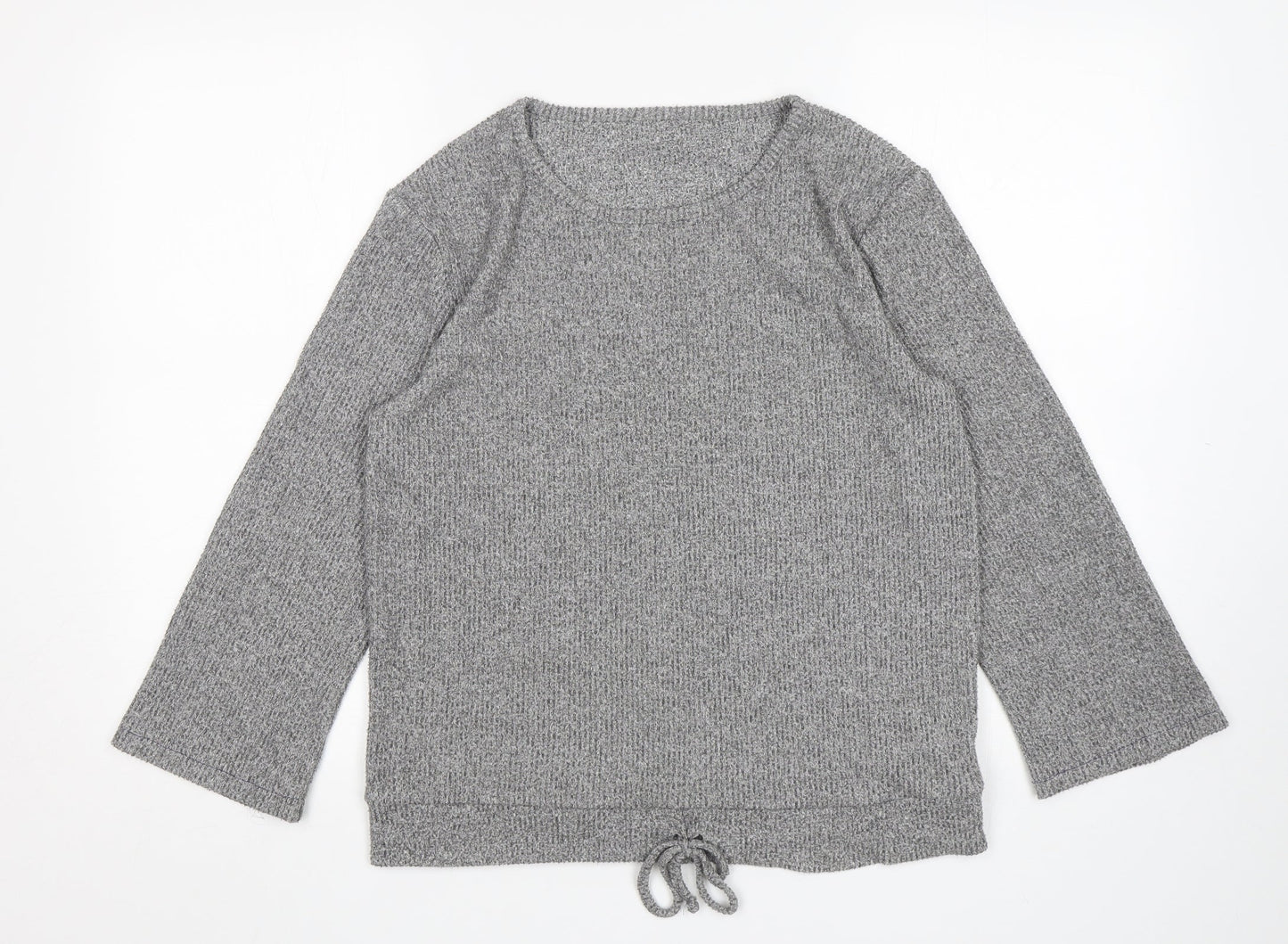 JEFF&CO Womens Grey  Viscose Top Pyjama Top Size 8