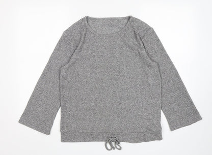 JEFF&CO Womens Grey  Viscose Top Pyjama Top Size 8