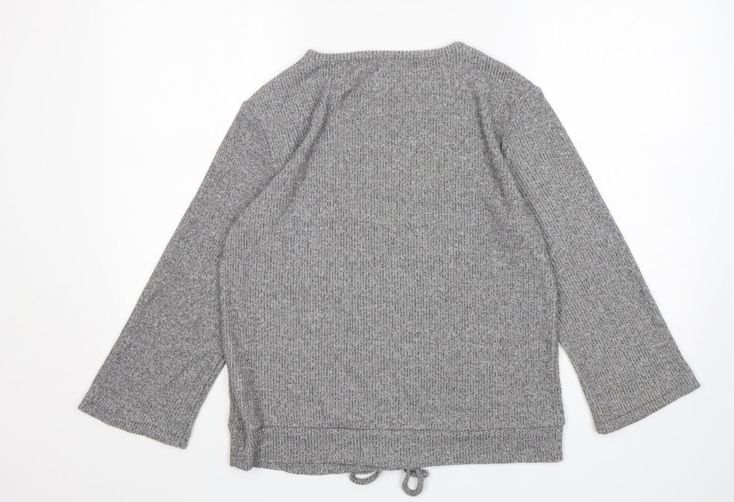 JEFF&CO Womens Grey  Viscose Top Pyjama Top Size 8