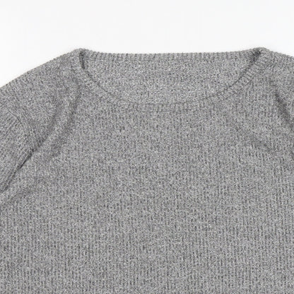 JEFF&CO Womens Grey  Viscose Top Pyjama Top Size 8
