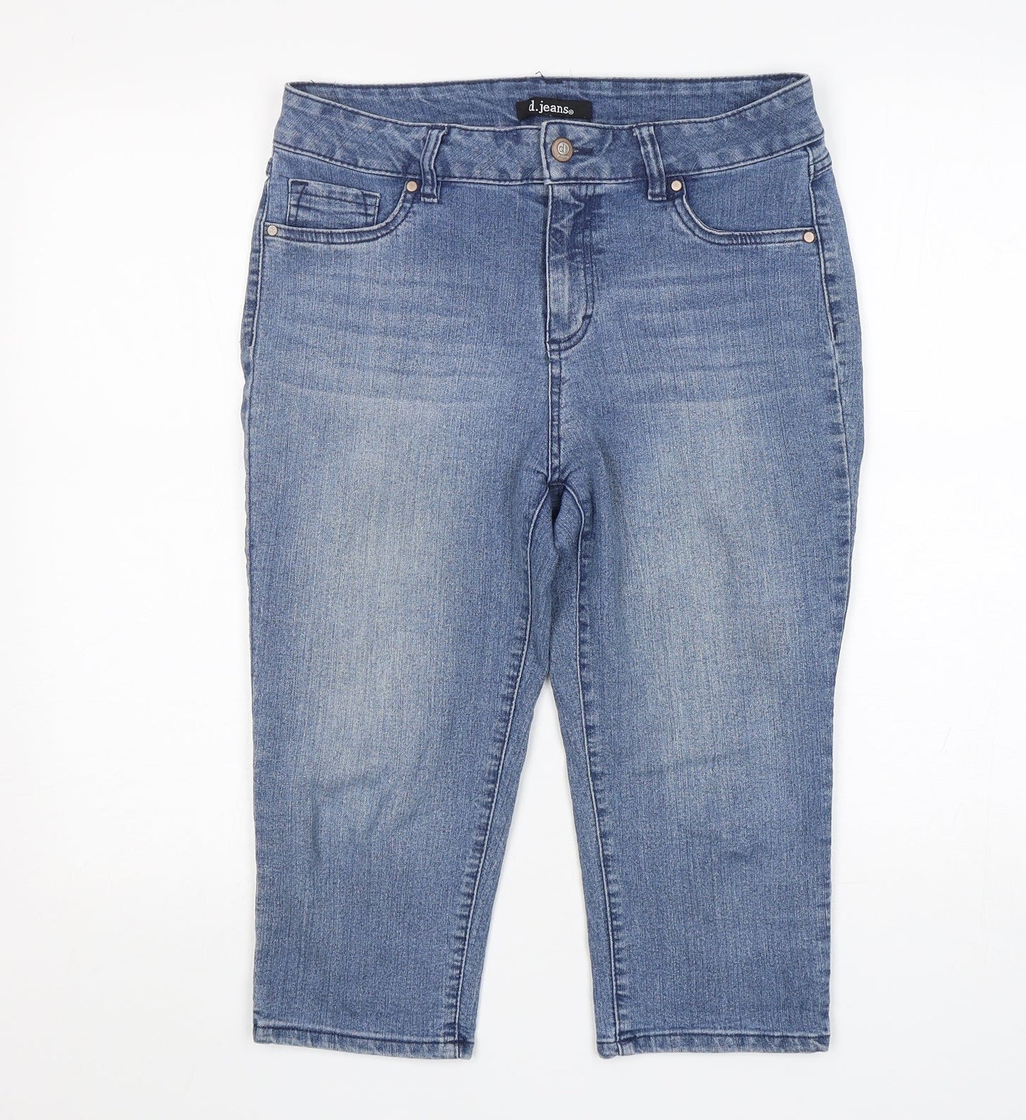 D.Jeans  Womens Blue  Cotton Culotte Shorts Size 8 L18 in Regular