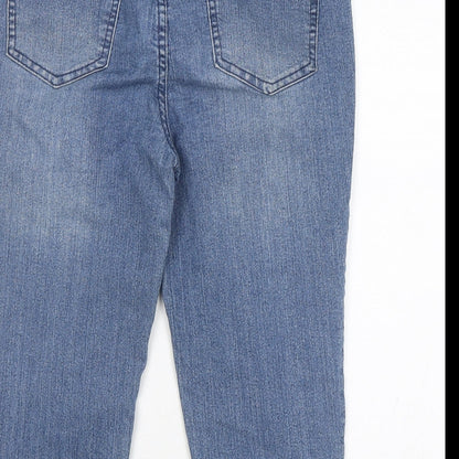 D.Jeans  Womens Blue  Cotton Culotte Shorts Size 8 L18 in Regular